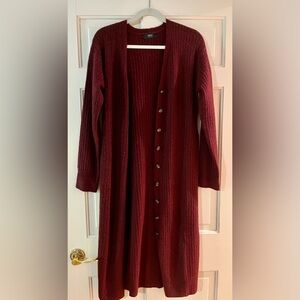 Able Elizabeth Rid Midi Cardigan. Size XL. Red. NWOT.